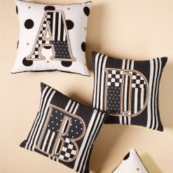 MACKENZIE-CHILDS Mackenzie-chilllds Monogram Throw Pillow