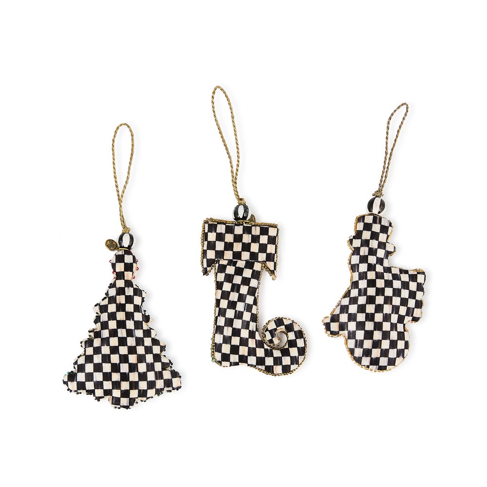 Cozy Holiday Beaded Ornaments, Set of 3 - Image 2