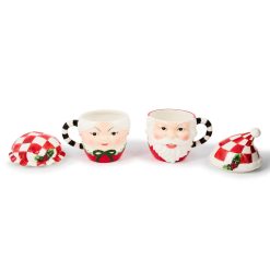 Alternative view of Check It Out Mr. & Mrs. Claus Mugs, Set of 2