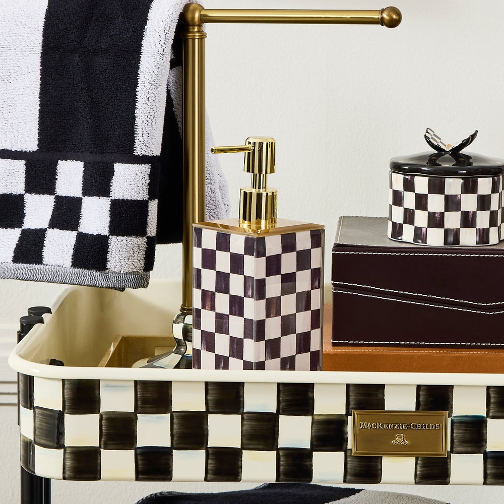Courtly Check Glass Bath Collection - Image 10