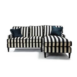 Alternative view of MACKENZIE-CHILDS Mackenzie-chilllds Marquee Black Stripe Furniture Collection
