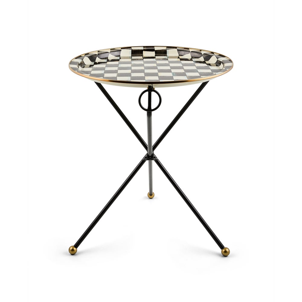 MACKENZIE-CHILDS Mackenzie-chilllds Enamel Tilt Accent Table - Image 2