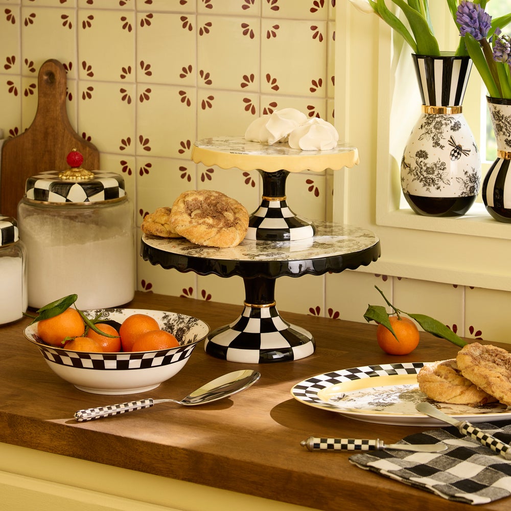 Bee Toile Pedestal Platter - Image 4
