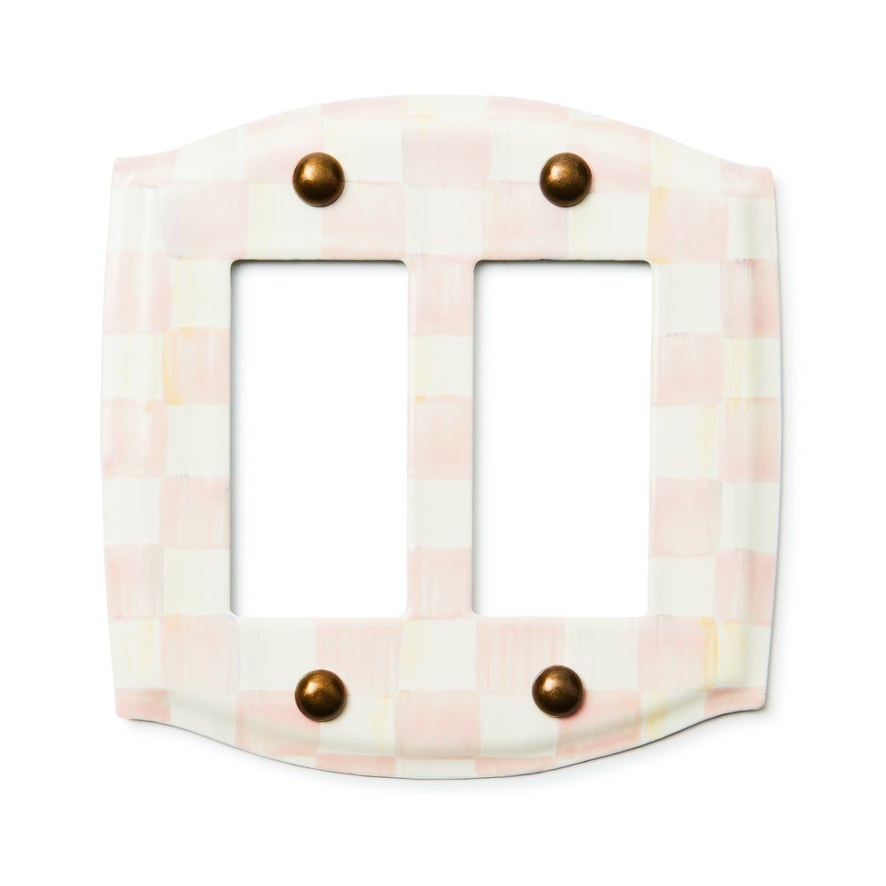 MACKENZIE-CHILDS Mackenzie-chilllds Rosy Check Switch Plate - Image 9