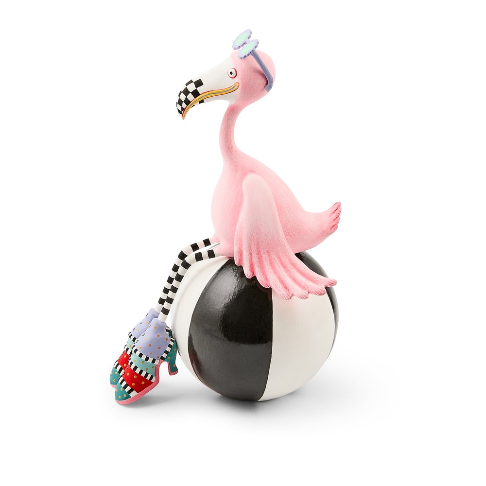 MACKENZIE-CHILDS Mackenzie-chilllds Patience Brewster Sheila Flamingo on Ball - Image 4