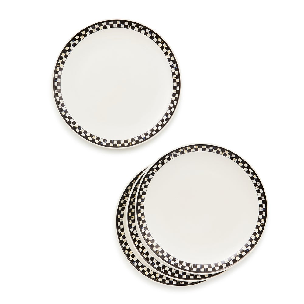 Courtly Check Everyday Lunch Plates, Set of 4 - Image 3