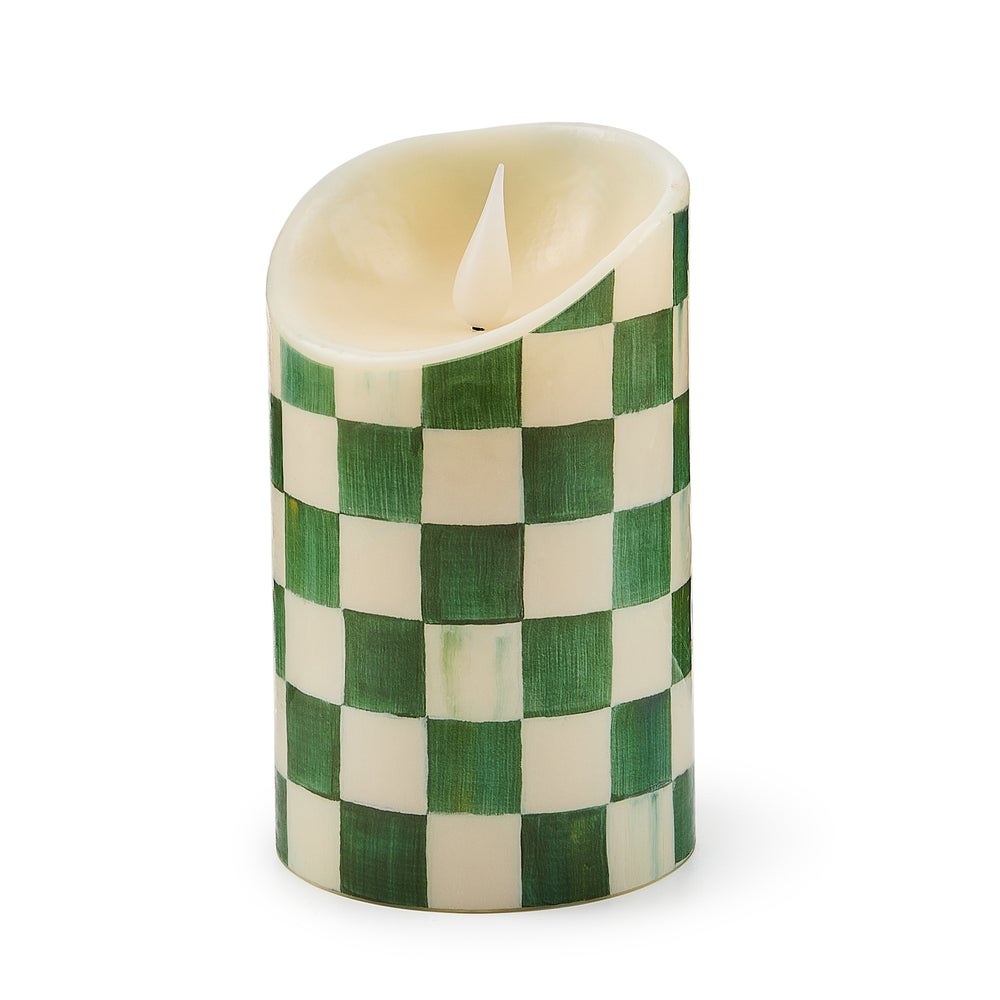 Check Flameless Pillar Candle - Image 7