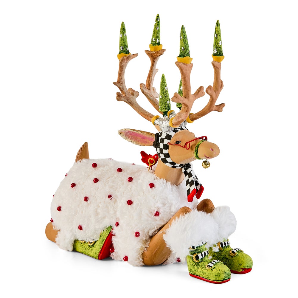 MACKENZIE-CHILDS Mackenzie-chilllds Patience Brewster Dash Away Sitting Reindeer - Image 2