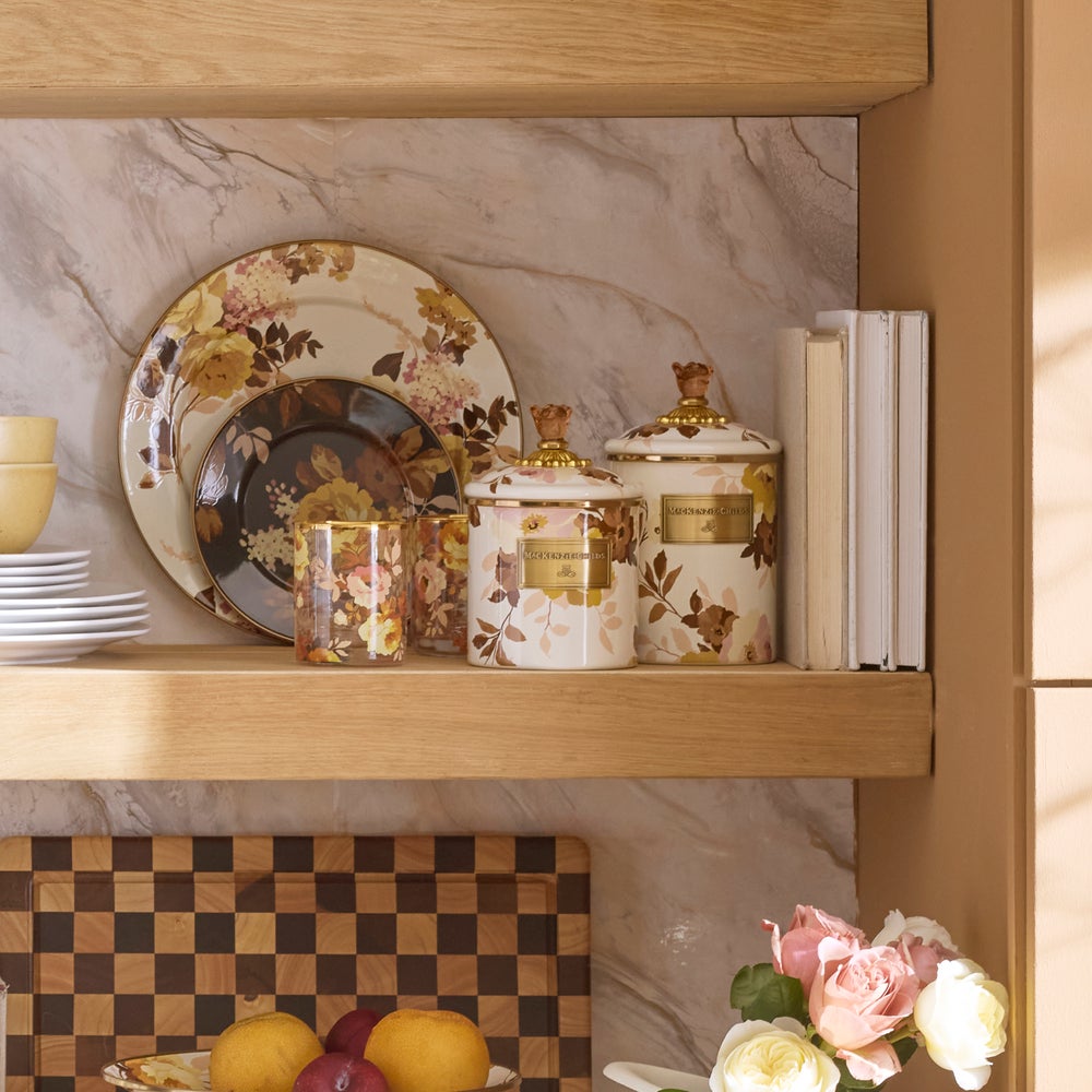 Mackenzie-chilllds Wild Rose White Canisters - Image 8