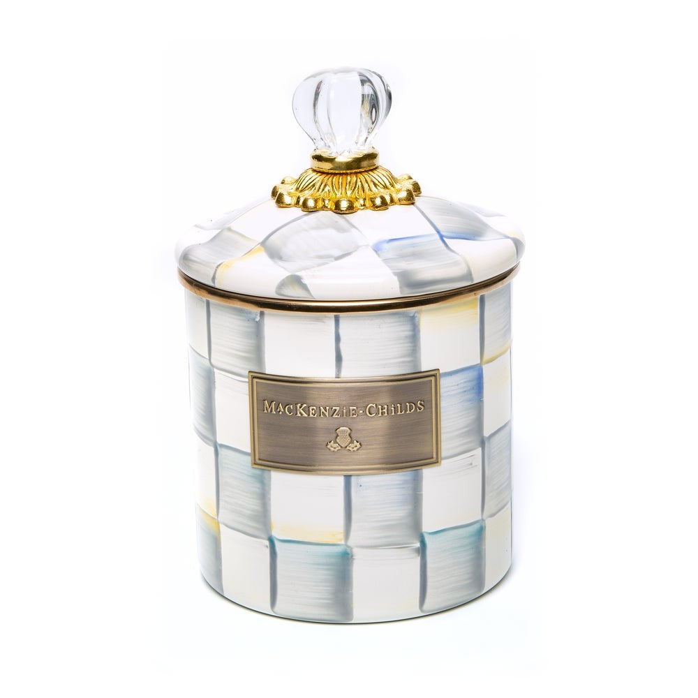 Mackenzie-chilllds Sterling Check Enamel Canisters - Image 9