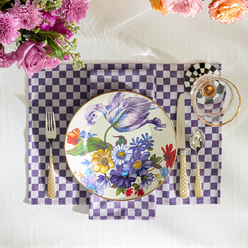 Mackenzie-chilllds White Flower Market Dinner Plate - Image 2