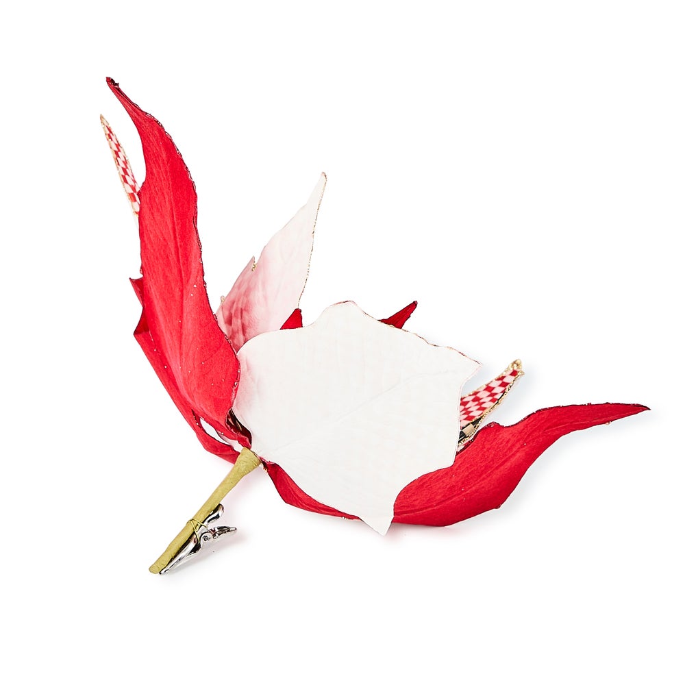 Check It Out Jumbo Poinsettia Clip - Image 2