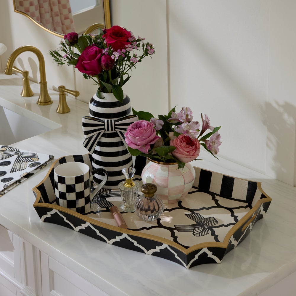 MACKENZIE-CHILDS Mackenzie-chilllds Pretty as a Bow Large Tray
