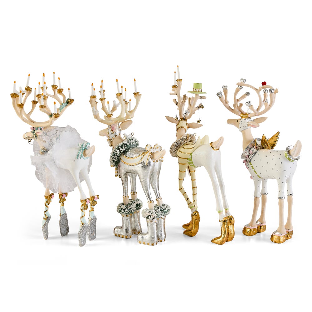 MACKENZIE-CHILDS Mackenzie-chilllds Patience Brewster Moonbeam Reindeer Figure Set-A - Image 8