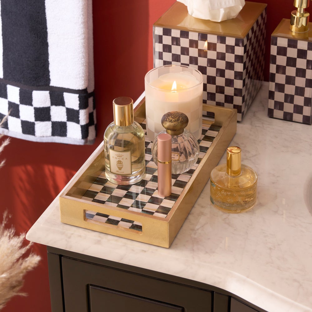 Courtly Check Glass Bath Collection - Image 8