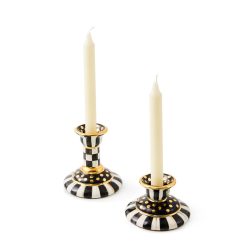 Alternative view of Courtly Check Large Ceramic Candlestick