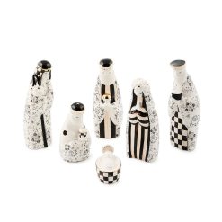 Courtly Noel Ceramic Nativity, Set of 6