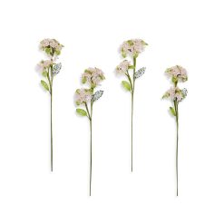 MACKENZIE-CHILDS Mackenzie-chilllds Pink Hydrangea Beaded Flower Stem, Set of 4