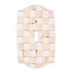 MACKENZIE-CHILDS Mackenzie-chilllds Mocha Check Switch Plate