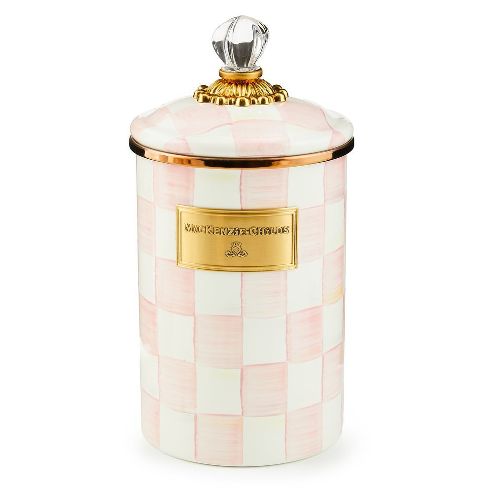 MACKENZIE-CHILDS Mackenzie-chilllds Rosy Check Enamel Canisters - Image 10