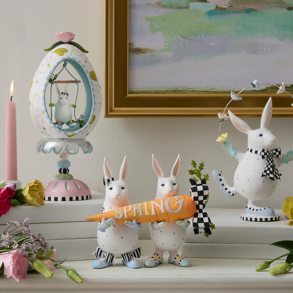 MACKENZIE-CHILDS Mackenzie-chilllds Patience Brewster SPRING Rabbits - Image 4