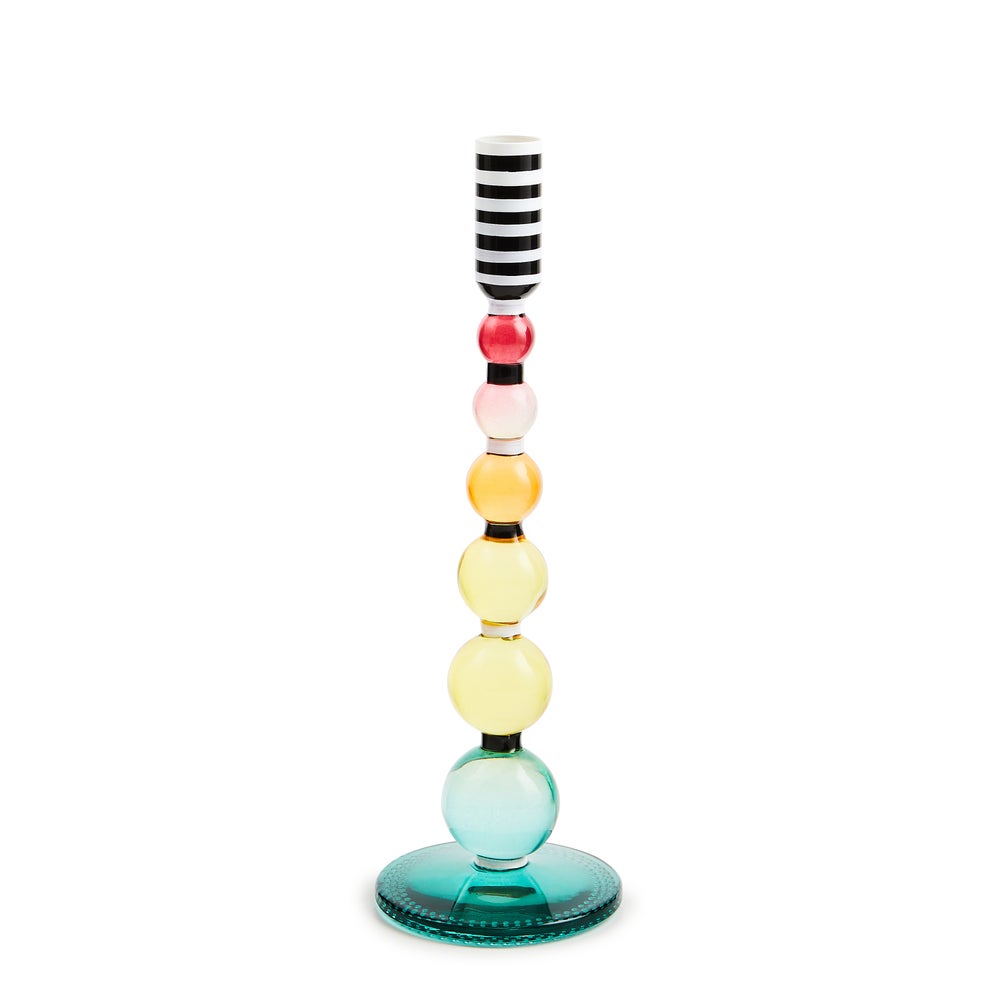 MACKENZIE-CHILDS Mackenzie-chilllds Fairy Tale Glass Candlestick