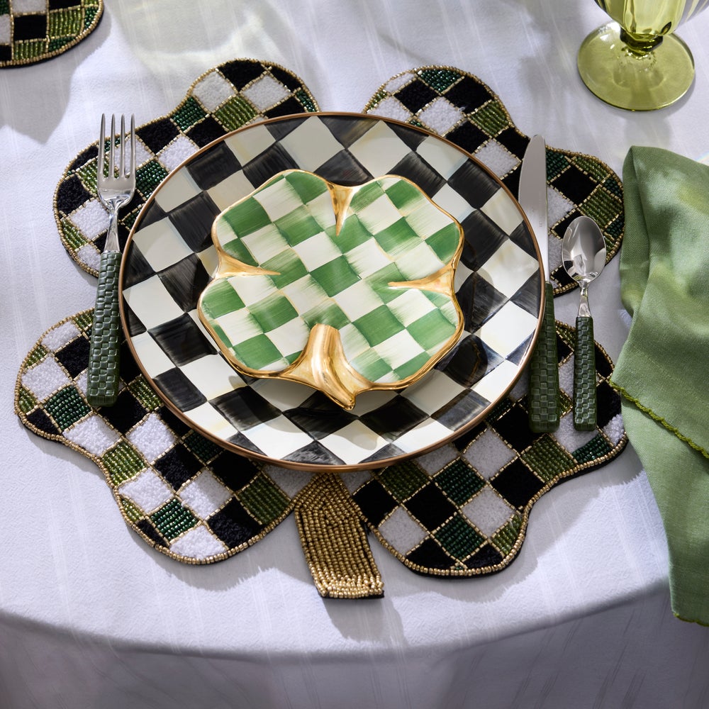 MACKENZIE-CHILDS Mackenzie-chilllds Shaped Lucky Clover Placemat - Image 2