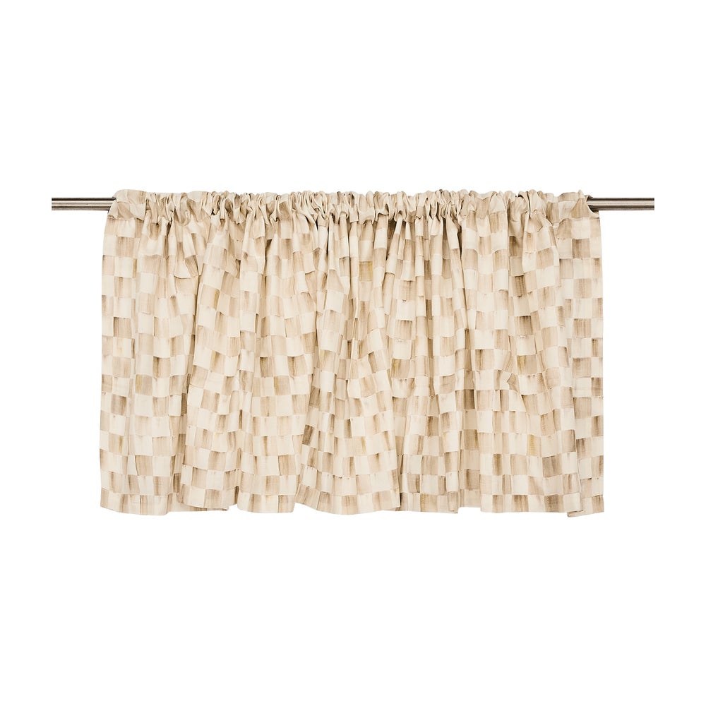 Check Rod Pocket Cafe Valance - Image 4