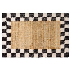 Alternative view of Check Jute Rug