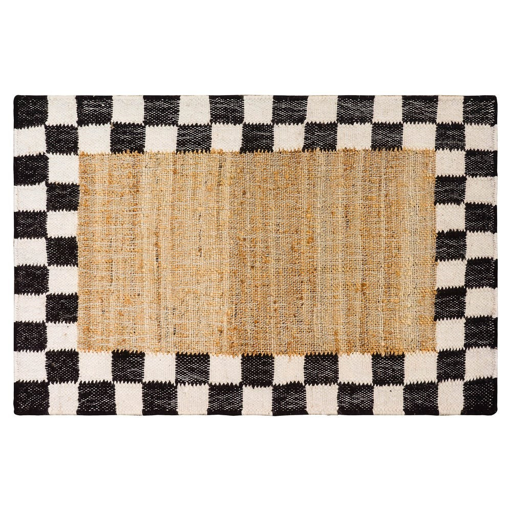 Check Jute Rug - Image 2