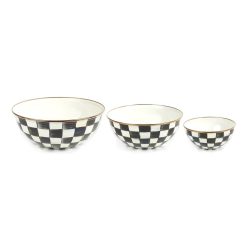 Alternative view of Check Mixing Bowls, Set of 3