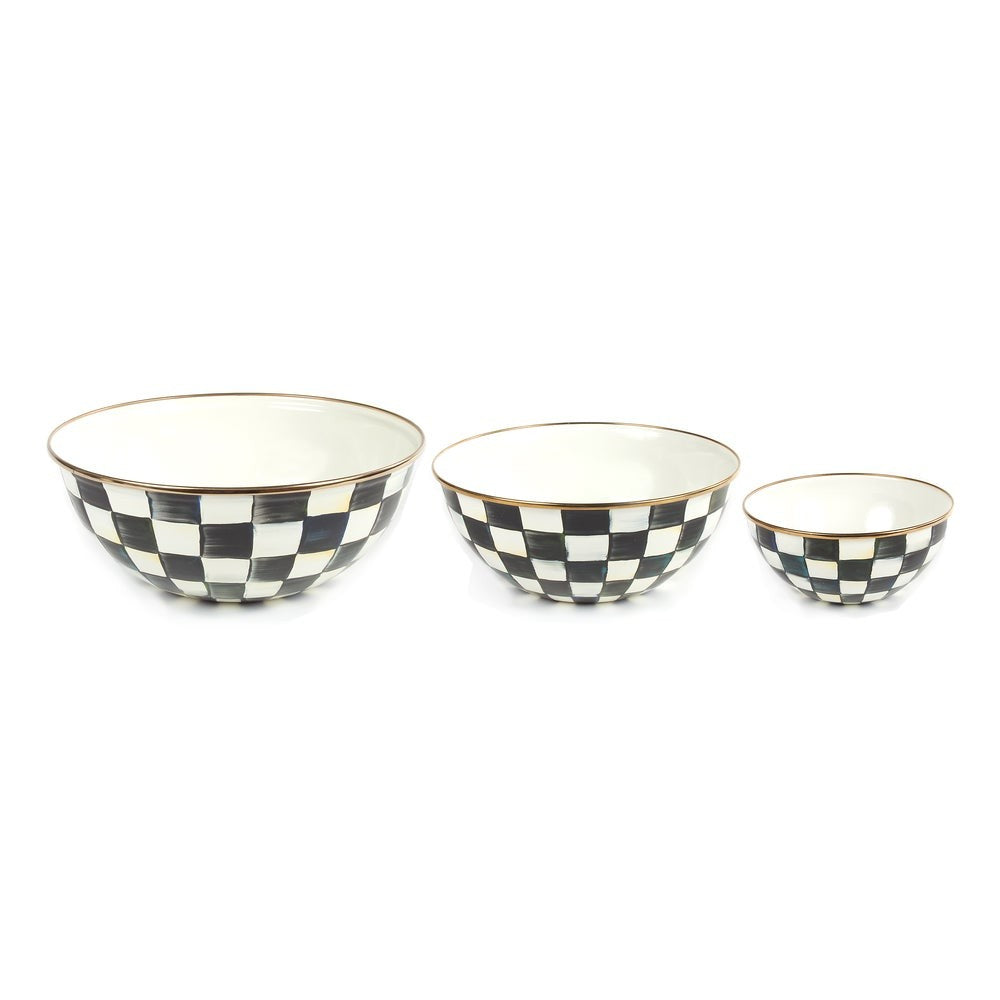 Check Mixing Bowls, Set of 3 - Image 2