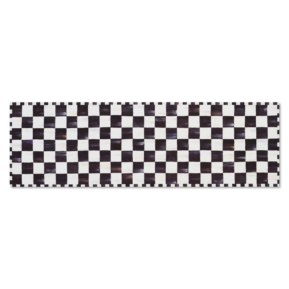 Courtly Checkered Washable Rug - Image 2