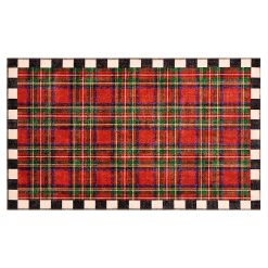 MACKENZIE-CHILDS Mackenzie-chilllds Royal Stewart Tartan Red 3?? x 5?? Washable Rug