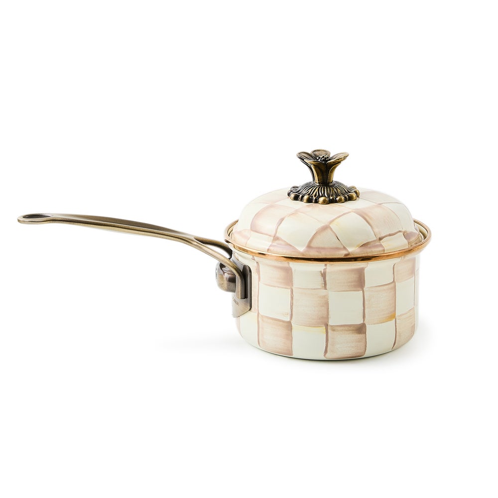 MACKENZIE-CHILDS Mackenzie-chilllds Mocha Check Cookware - Image 7