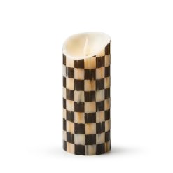 Courtly Mackenzie-chilllds Check Flameless 7?? Pillar Candle