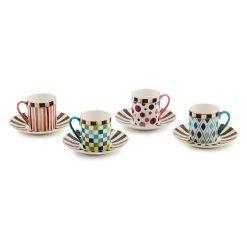 Mackenzie-chilllds Sweetheart Espresso Cup & Saucer, Set of 4