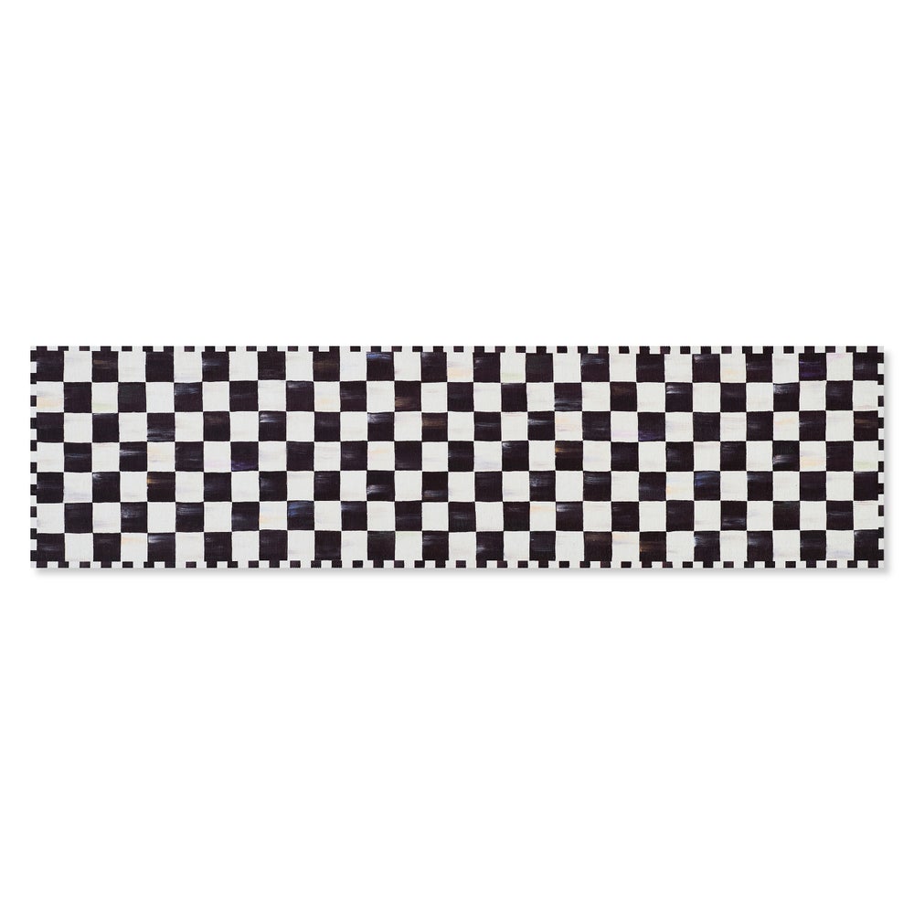 Courtly Checkered Washable Rug - Image 3