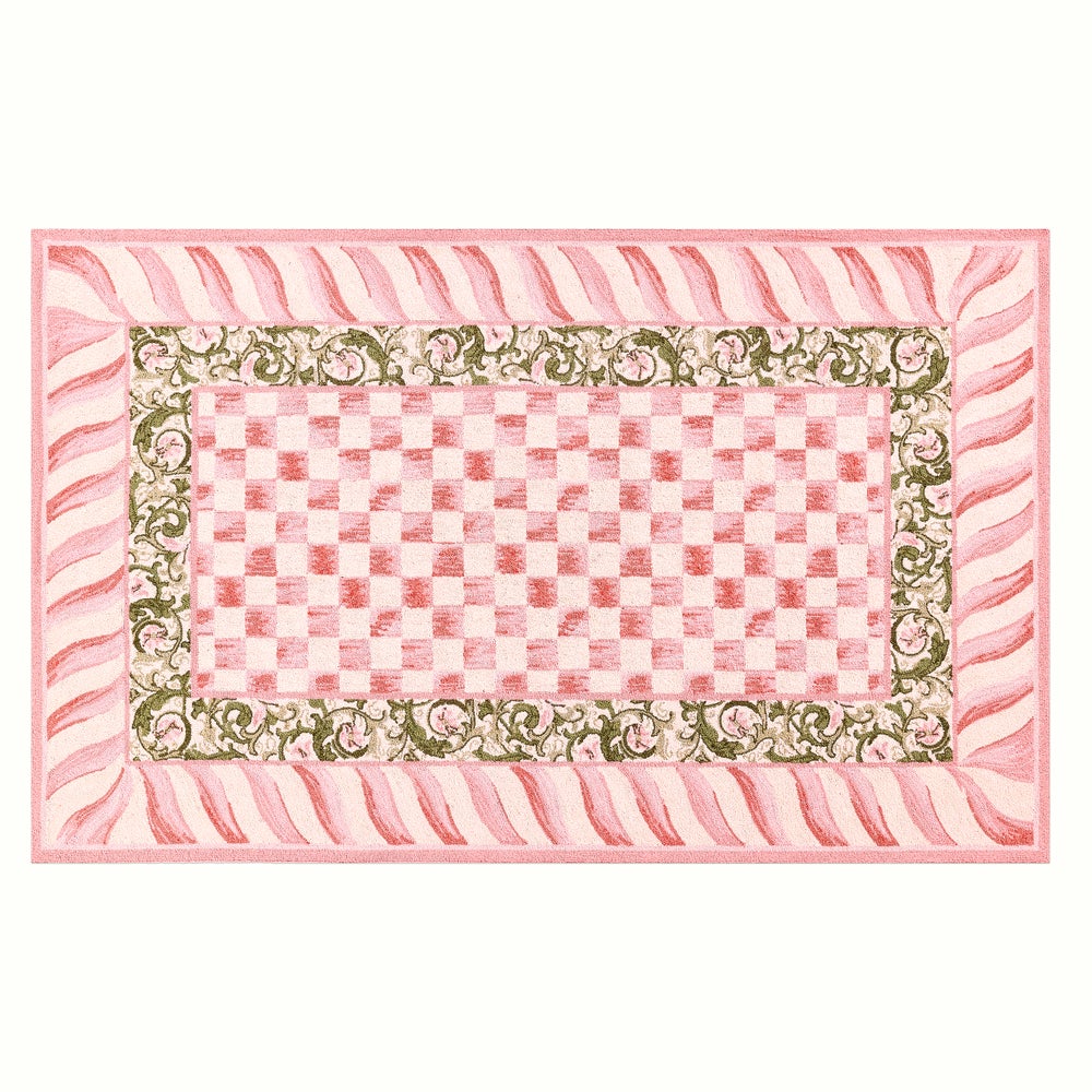 MACKENZIE-CHILDS Mackenzie-chilllds Rosy Check Rug - Image 4
