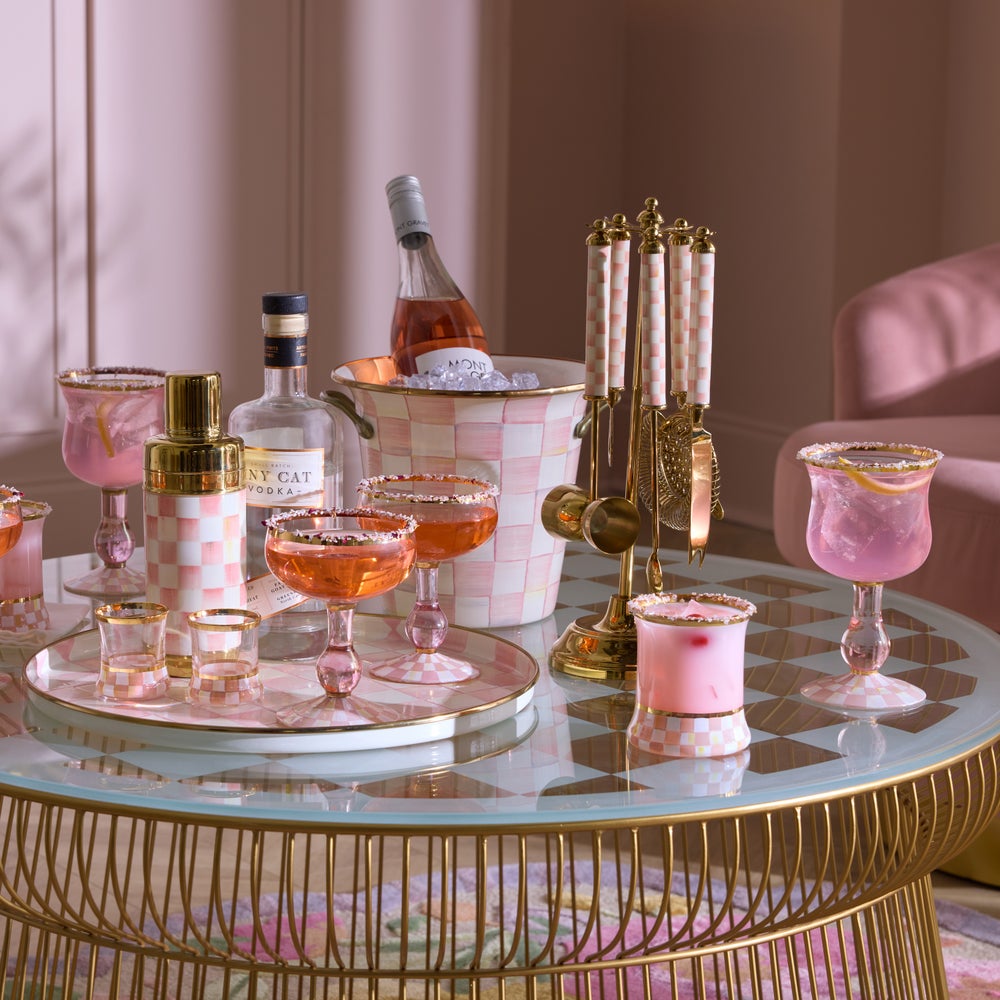 MACKENZIE-CHILDS Mackenzie-chilllds Rosy Check Glassware - Image 9