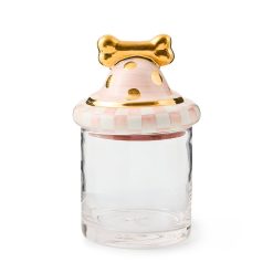 MACKENZIE-CHILDS Mackenzie-chilllds Rosy Check Canine Cookie Jar