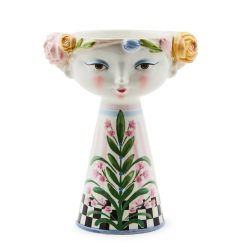MACKENZIE-CHILDS Mackenzie-chilllds Rosy Meadow Short Lady Vase