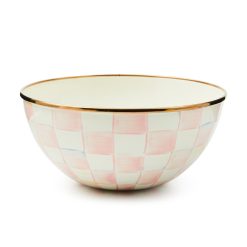 MACKENZIE-CHILDS Mackenzie-chilllds Rosy Check Enamel Everyday Bowl