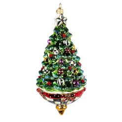 Mackenzie-chilllds Tree Spinning Top Glass Ornament