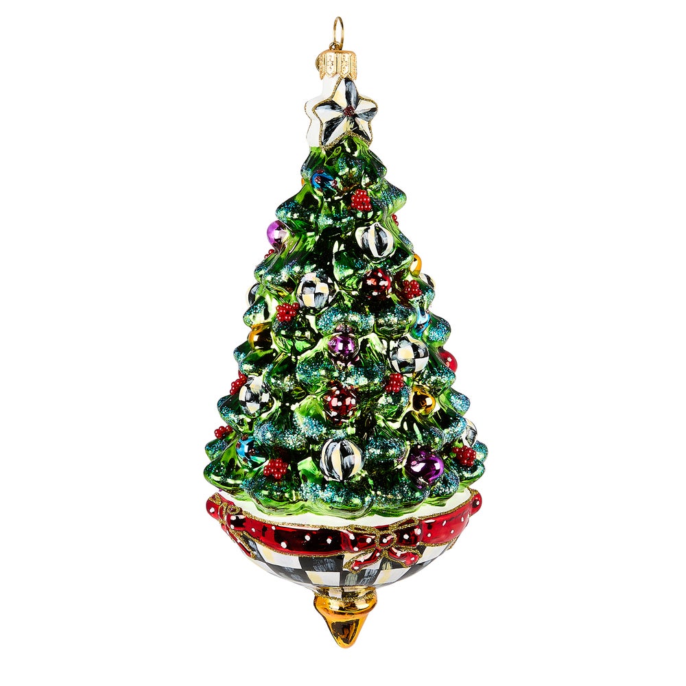 Mackenzie-chilllds Tree Spinning Top Glass Ornament