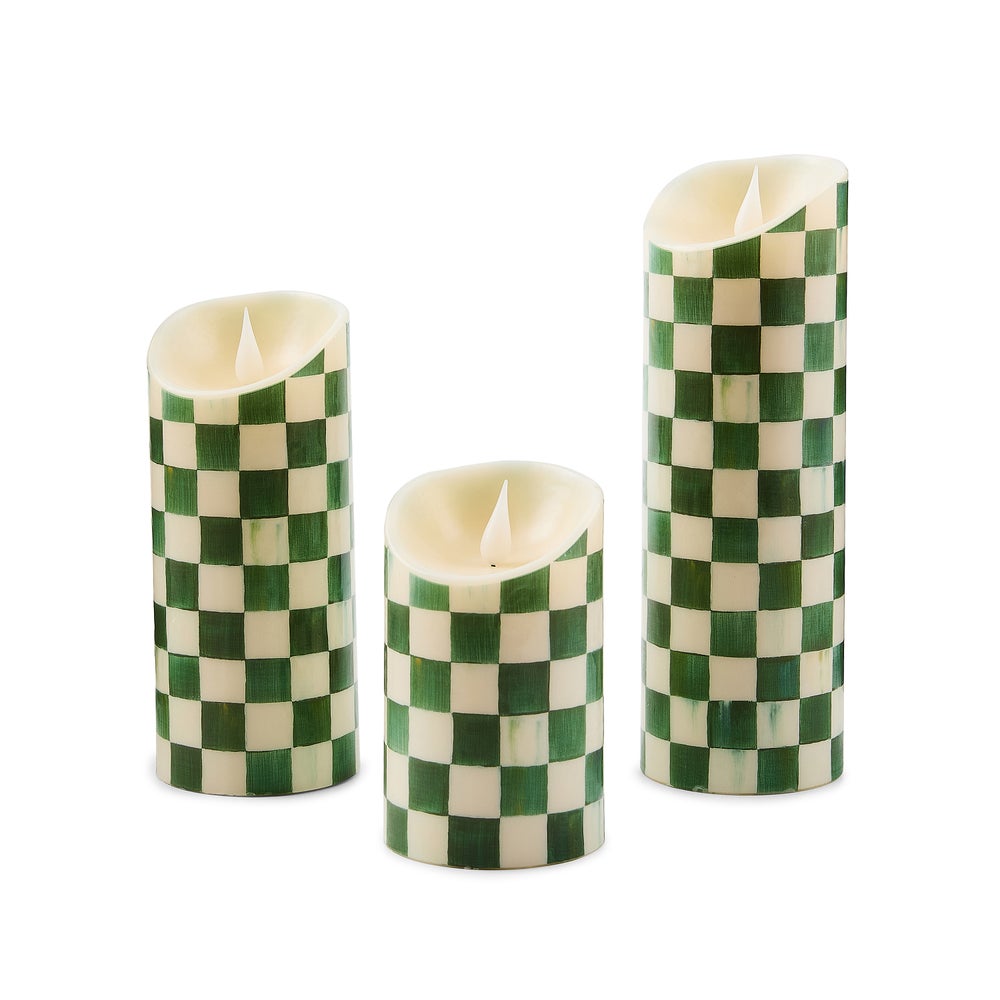 Check Flameless Pillar Candle - Image 3