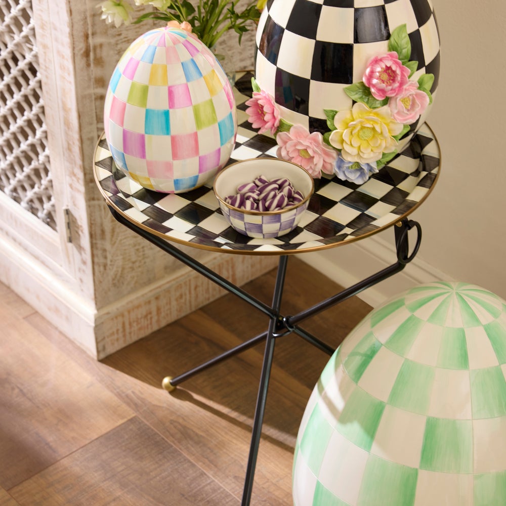 MACKENZIE-CHILDS Mackenzie-chilllds Enamel Tilt Accent Table - Image 3