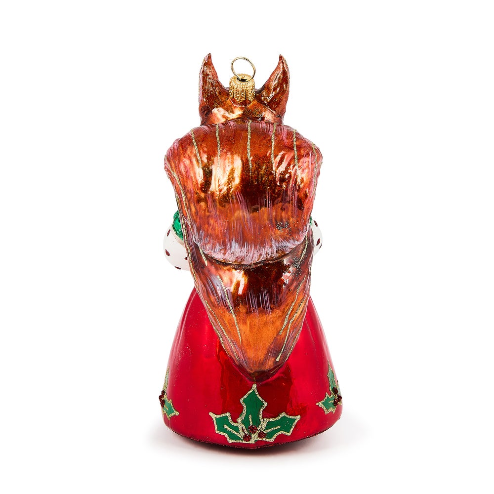 Check It out Squirrel Glass Ornament - Image 2