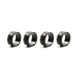 Alternative view of Crystal Check Etched Napkin Rings, Set of 4