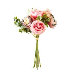 MACKENZIE-CHILDS Mackenzie-chilllds Pink Ranunculus & Rose Bouquet